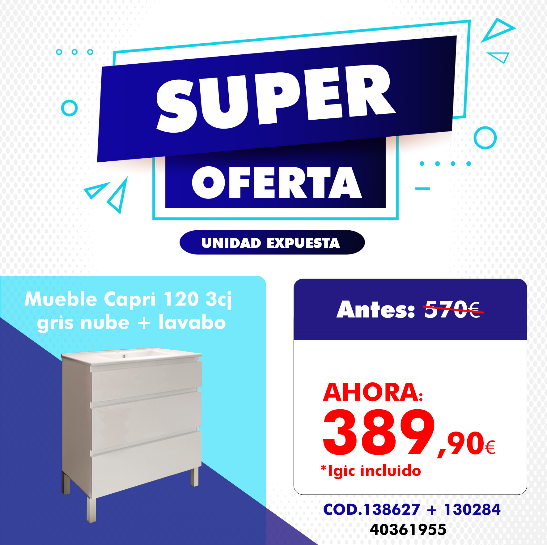 Mueble Capri 120